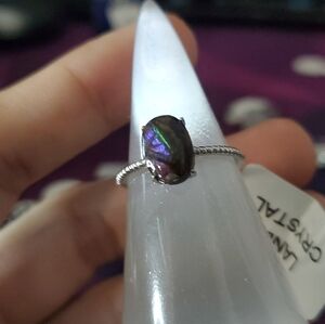 Ammolite Ring S295 Adjustable